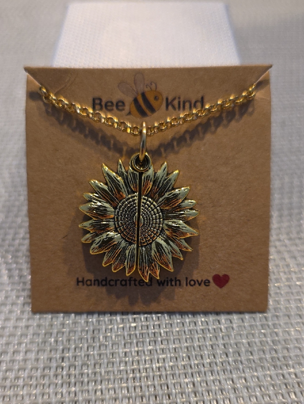 Sunflower Pendant Necklace - "You are my sunshine"